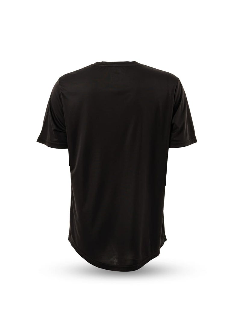 گریوِٹی فورس تي شيرت رجالي ضاغط سريع الجفاف من جرافيتي فورس | قماش خفيف الوزن قابل للتنفس | ملابس رياضية للياقة البدنية والجيم | كم قصير مناسب للرياضة - Image 3